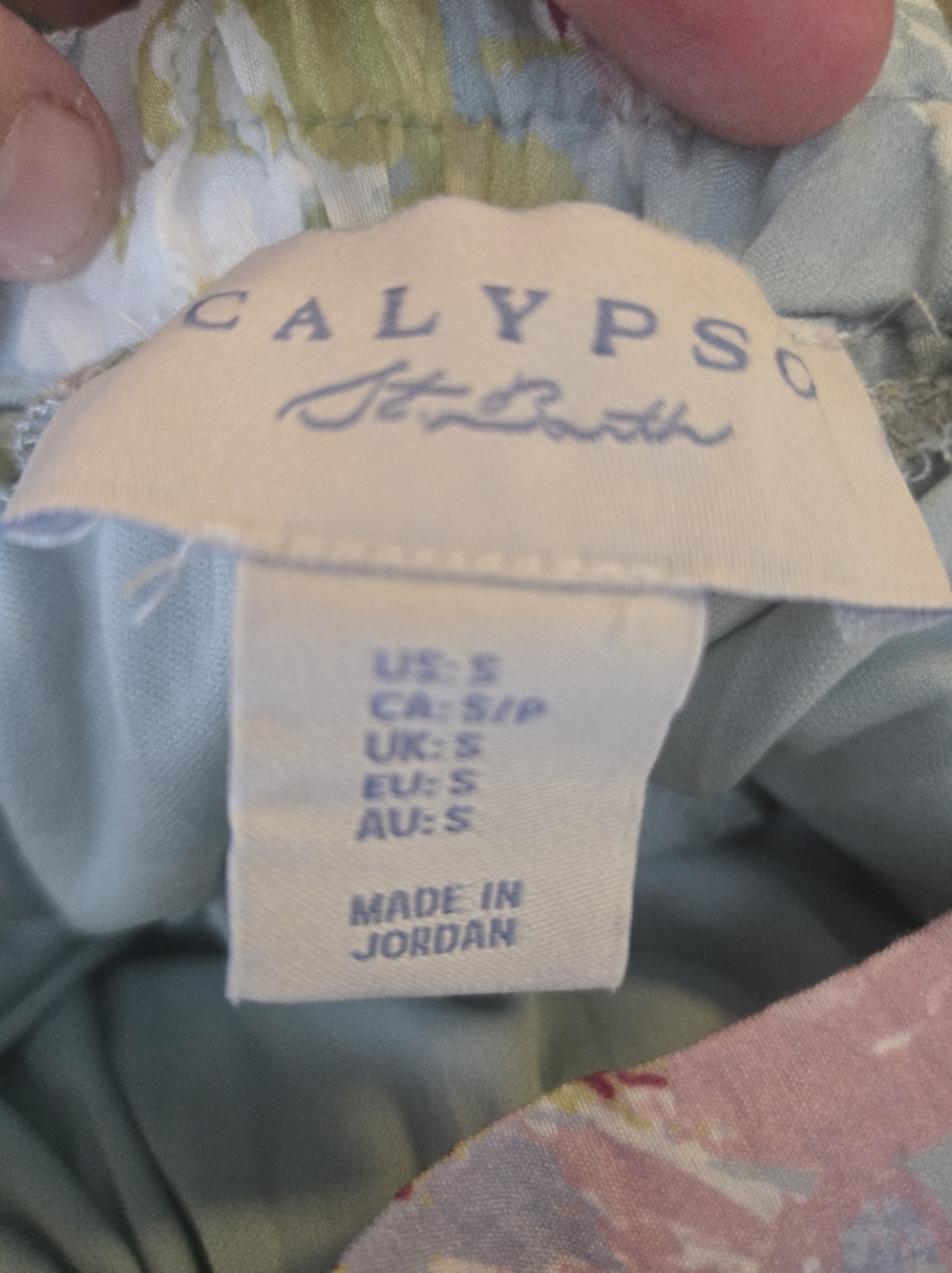 Calypso St. Barth's Pastel Floral Maxi Skirt Small (7612) - Picture 3 of 4